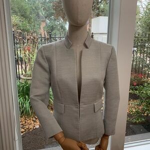 TAHARI silver/stone color suit jacket.